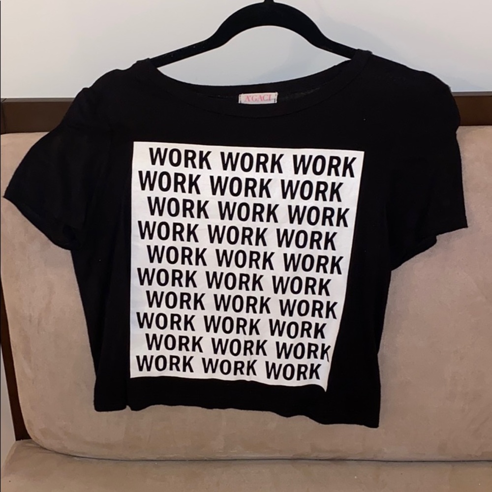Work work work graphic tee